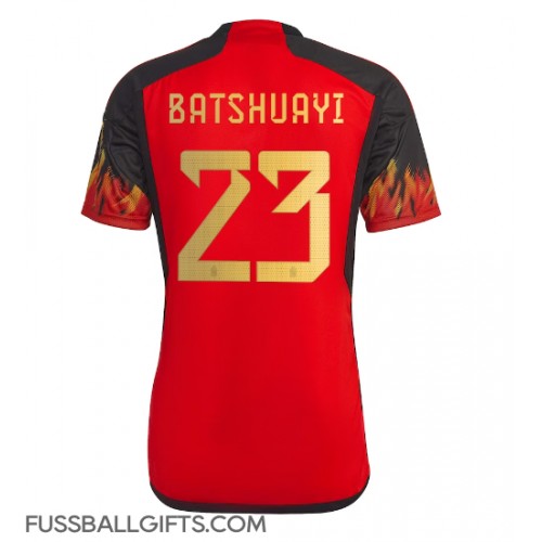 Belgien Michy Batshuayi #23 Fußballbekleidung Heimtrikot WM 2022 Kurzarm